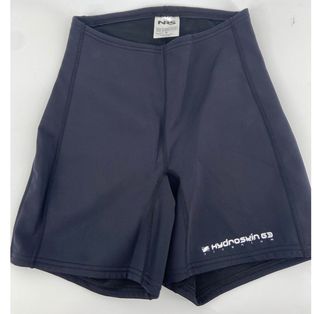 NRS Shorts Womens Small Black HydroSkin 0.5 Titanium Water Sports Kayak Paddle